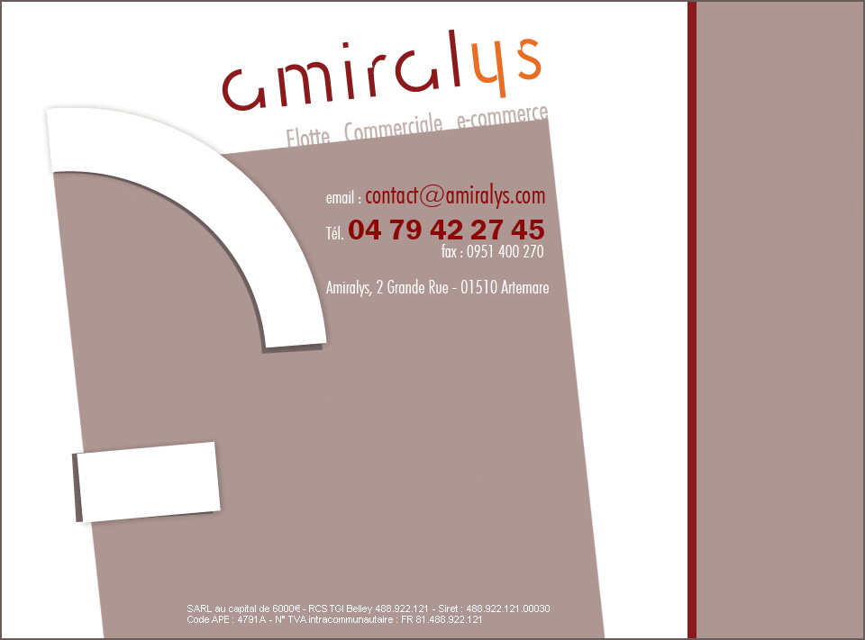 :: amiralys :: Flotte Commerciale e-commerce